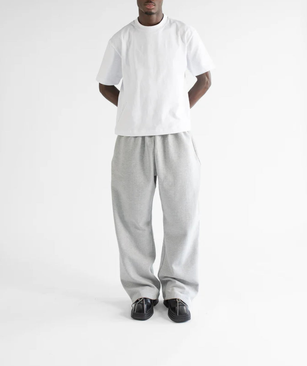 STRAIGHT LEG SWEATPANTS - MARL GRAY