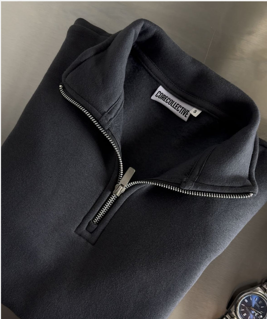 QUARTER-ZIP SWEATSHIRT - GREY