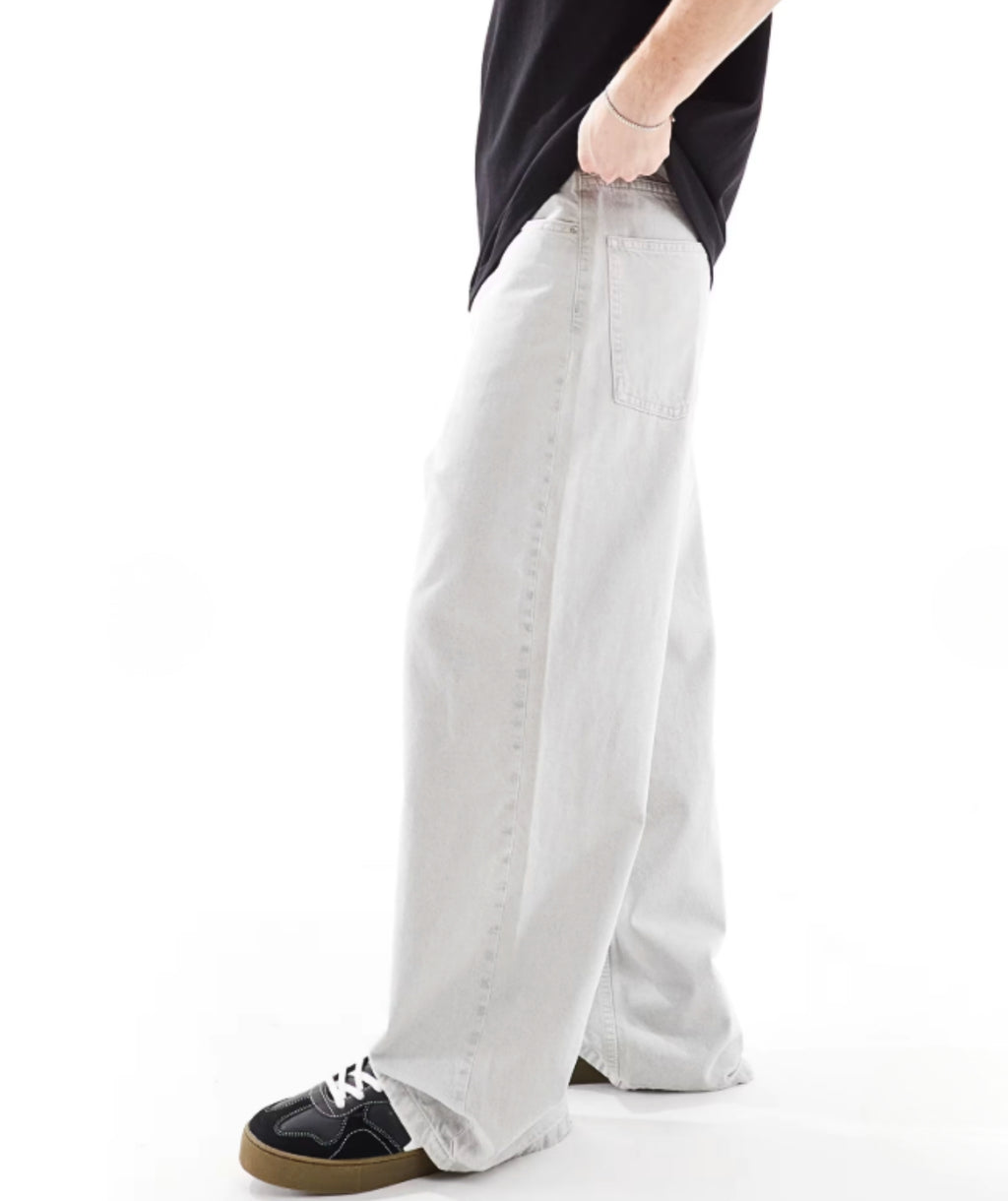 BAGGY WASHED DENIM - ICE