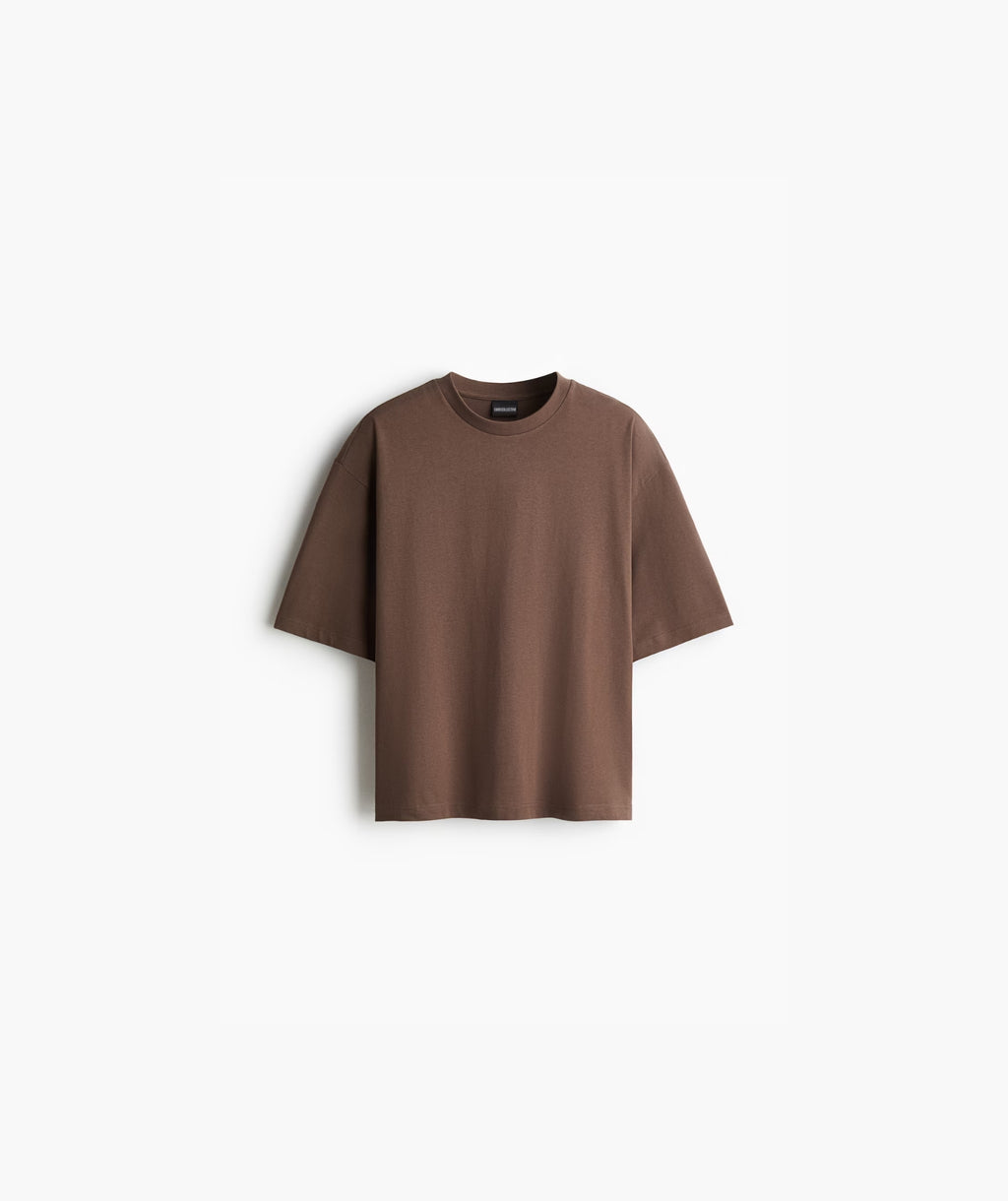 OVERSIZED T-SHIRT - BROWN