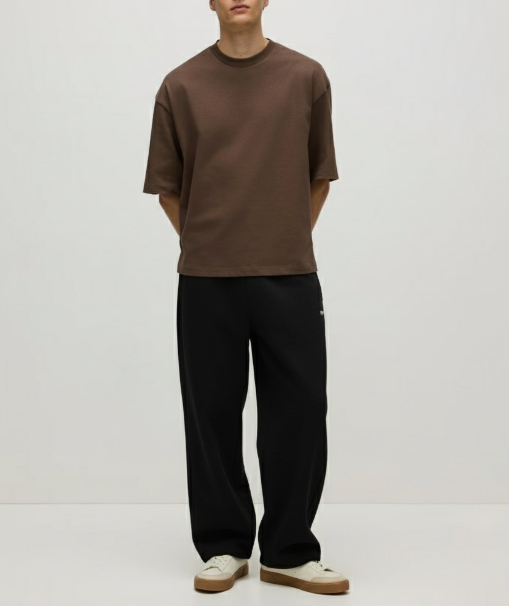 OVERSIZED T-SHIRT - BROWN