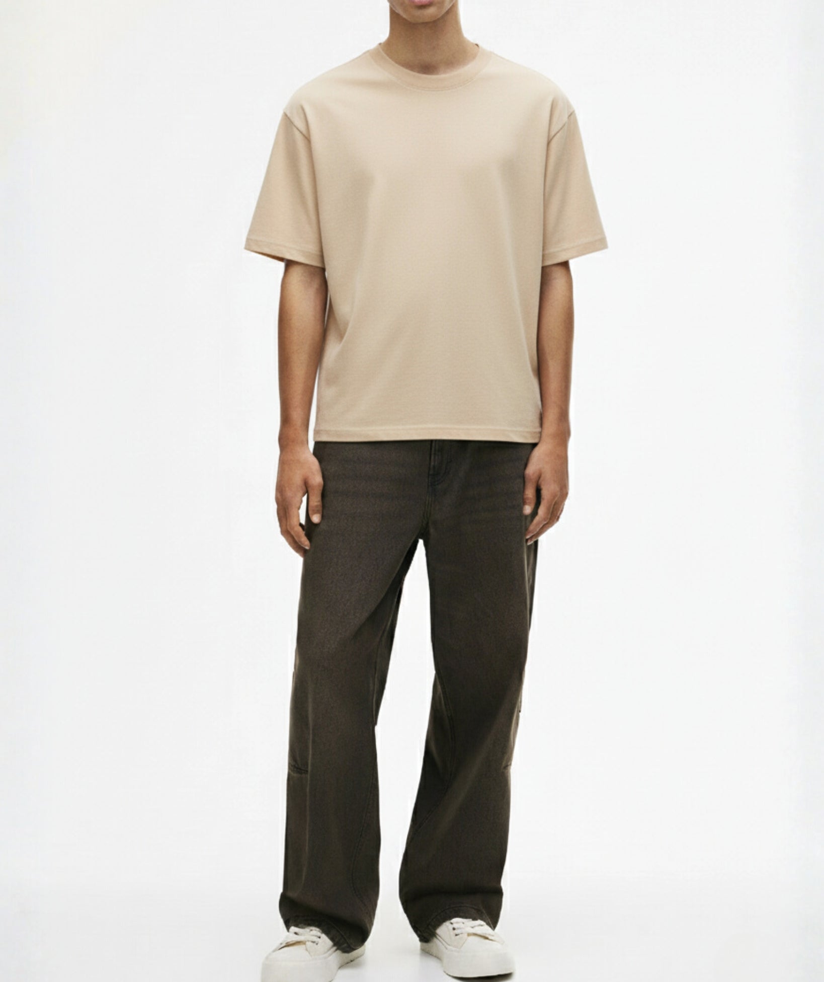 OVERSIZED T-SHIRT - BEIGE